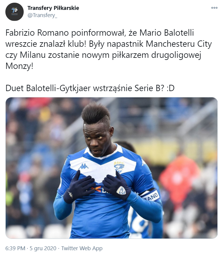 NARESZCIE! NOWY KLUB BALOTELLEGO!